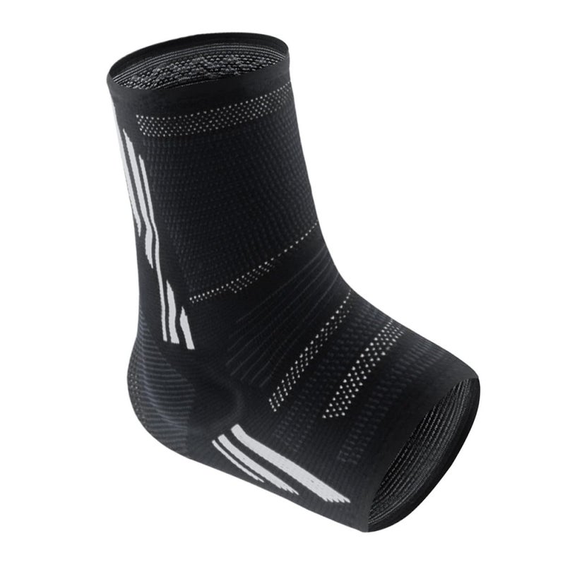 Ankle Brace Sleeve for Sprains Breathable Compression Support for Men and Women Sports Running Black Grey - Image 1