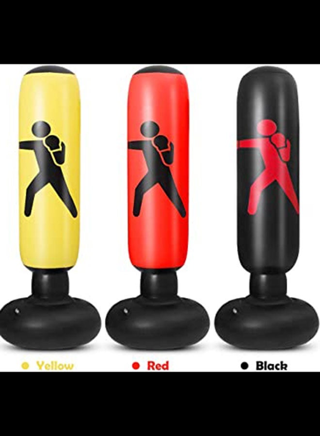 كيس ملاكمة قابل للنفخ مطبوع بطول 5.2 قدم و5.2 قدم ماكينة لكمة قفازات لكم كيس ملاكمة للأطفال حامل كيس ملاكمة حامل لكم - Image 5