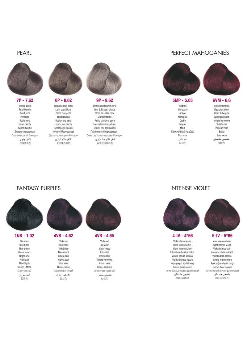 framesi FRAMCOLOR 2001 - Permanent Hair Colouring Cream 60 ML | 5/IV Light Intense Violet - Image 3