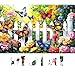 MINIWAN 500 Piece Butterfly Garden Jigsaw Puzzle for Adults 23x15 Inch Colorful Flower Butterfly Art Unique Home Decor Gift for Puzzle Lovers - Image 2