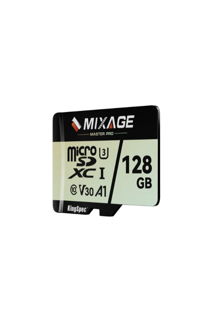 كينجس بيك بطاقة ذاكرة KingSpec Mixage Micro SD TF سعة 128 جيجابايت - بطاقة ذاكرة UHS-I عالية السرعة من الفئة 10 للهواتف والكاميرات وكاميرات السيارات والطائرات بدون طيار والألعاب والمزيد - Image 3