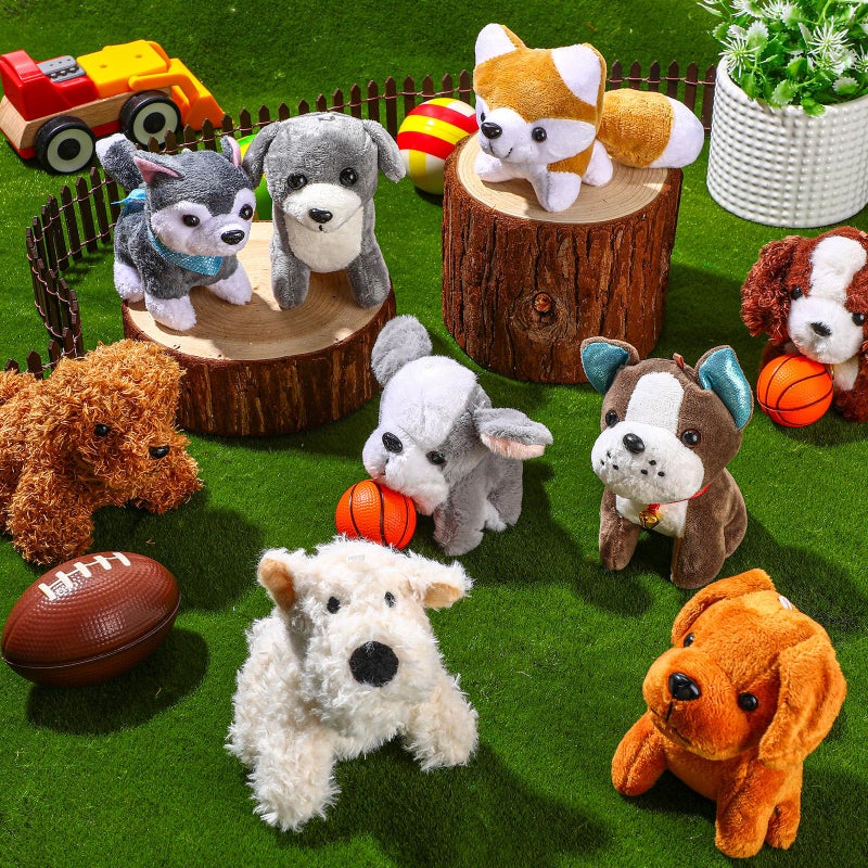 Aoriher 18 Pcs Mini Plush Dogs Bulk Dog Puppy Stuffed Animals Small Stuffed Dogs Assorted Cute Soft Dog Puppy Doll for Hers Puppy Birthday Party Favor Gifts - Image 4