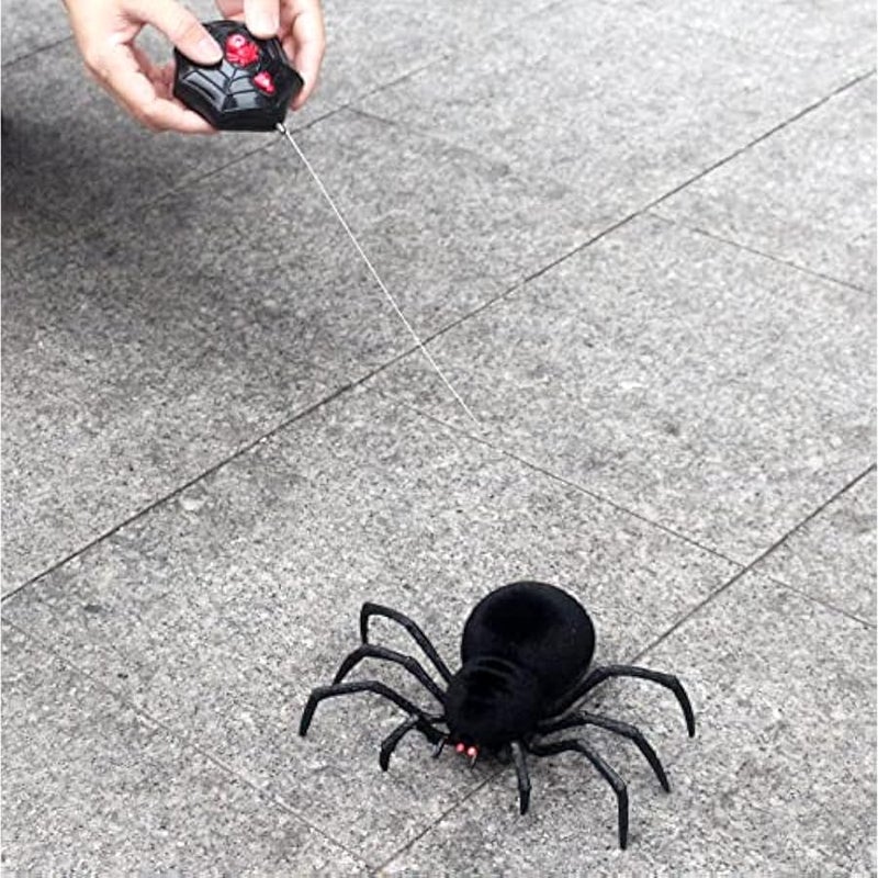 RC Spider Remote Control Tarantula Realistic Animal Crawlers Scary Kids   Prank Gag Toys Birthday Gifts (Black Hair) - Image 4