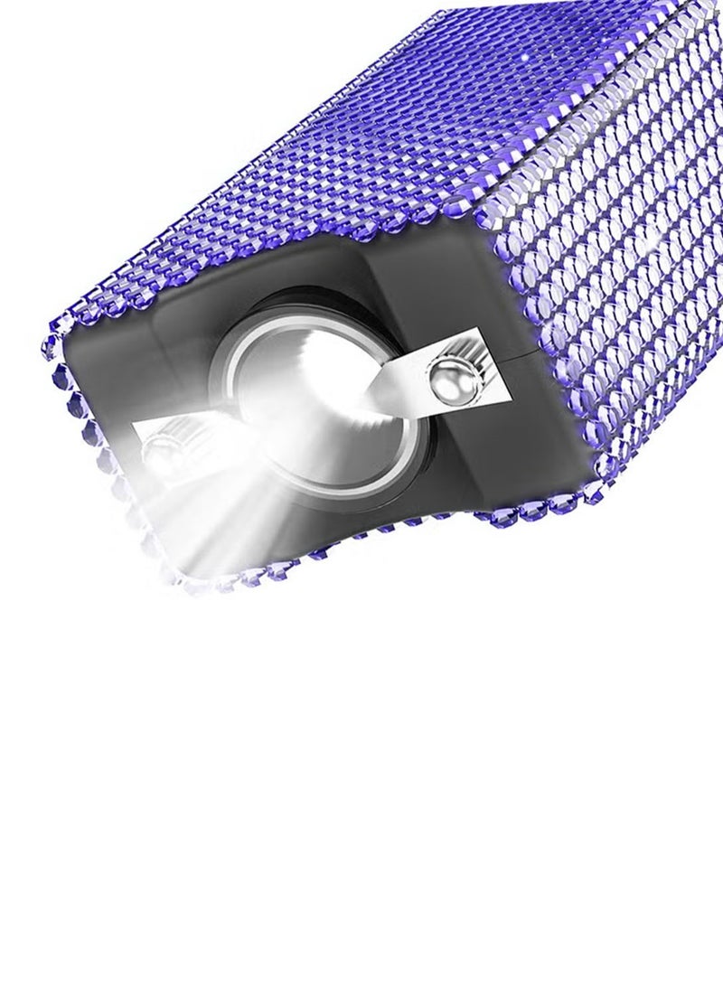 Flashlight USB led Rechargeable Portable outdoor Flashlight（Purple)  - Image 2