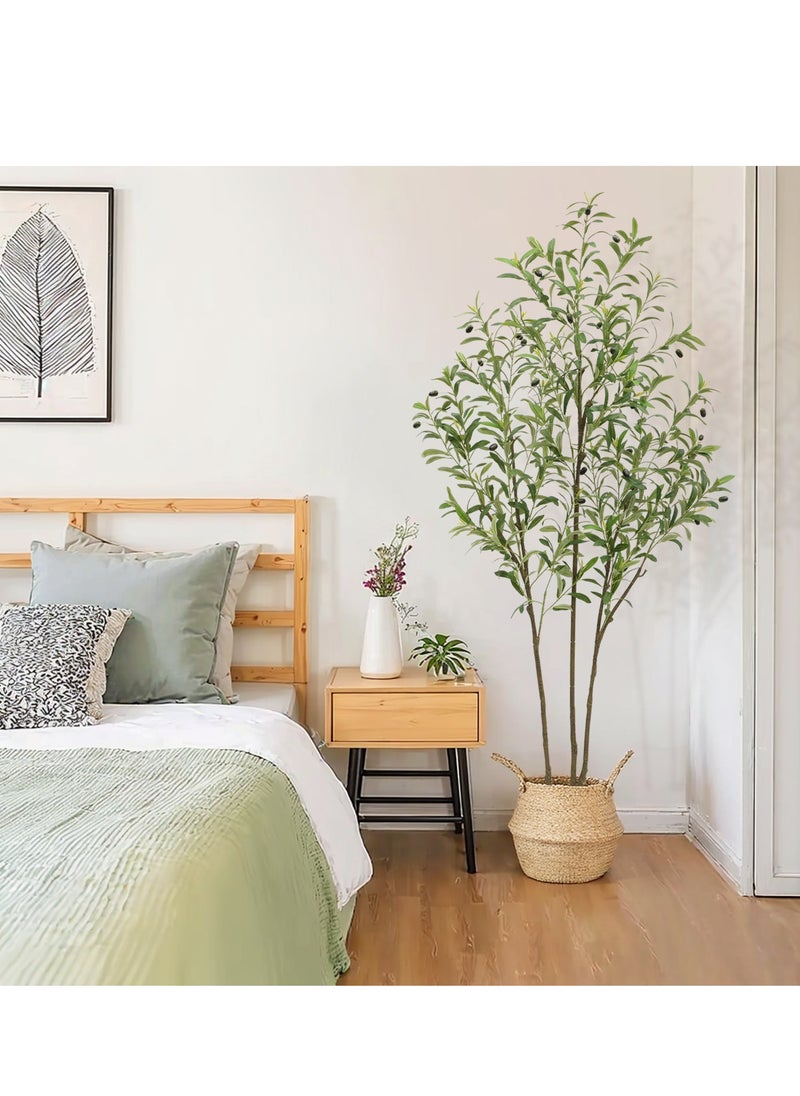 CIMIA Artificial Olive Tree with Fruits,180 cm Height, suitable for living rooms, courtyards, terraces, offices, etc.  - Image 4