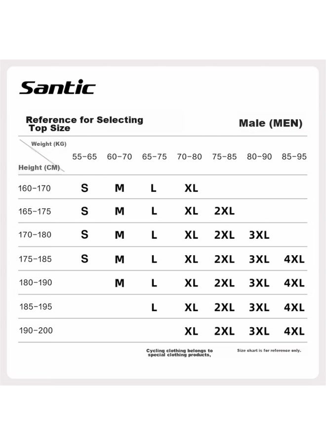 Sendik Santic Autumn And Winter Thin Fleece Warm Road Bike Cycling Jersey For Men , Milk Green, Size L - Image 5