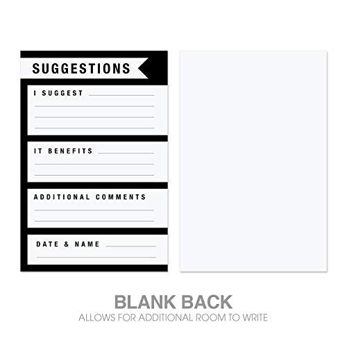 SBLABELS Suggestion Card / 100 Feedback Box Cards/Workplace Improvement Suggestion Cards/Flat 4" x 6" Request Cards - Image 3
