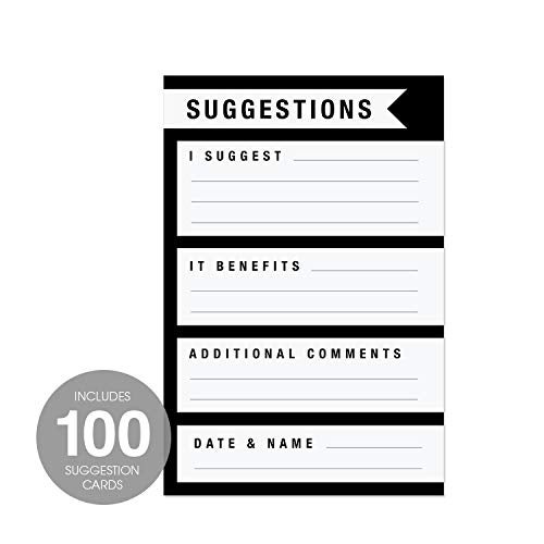 SBLABELS Suggestion Card / 100 Feedback Box Cards/Workplace Improvement Suggestion Cards/Flat 4" x 6" Request Cards - Image 2