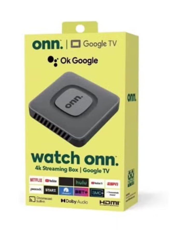 او ان ان TV 4K UHD Streaming Box – High-Definition Android TV Media Player with Smart Voice Remote – Wi-Fi Enabled Streaming Device with HDMI Output – Supports YouTube, Netflix, Prime Video & More – Easy Setup Home Entertainment System with App Store Access  - Image 1