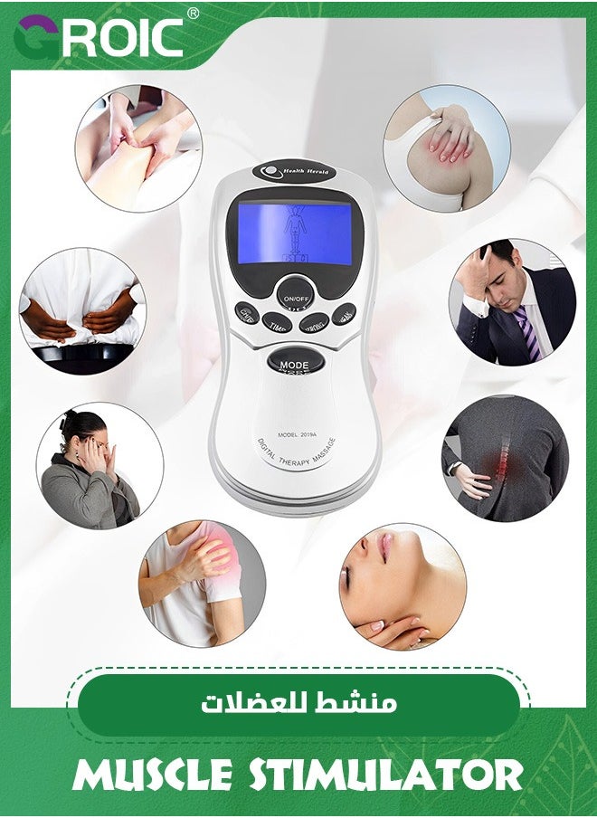 TENS Unit Muscle Stimulator with 6 Modes, 15 Intensities TENS Machine for Gradual Back Pain Relief Therapy, TENS EMS Machine, Muscle Massager