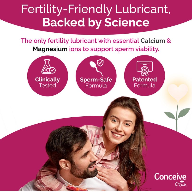 Conceive Plus زيت التشحيم للخصوبة من كونسييف بلس - للاستخدام من قبل جميع الأزواج الذين يحاولون الإنجاب، 8 عبوات مسبقة التعبئة. قد يختلف التغليف. - Image 2