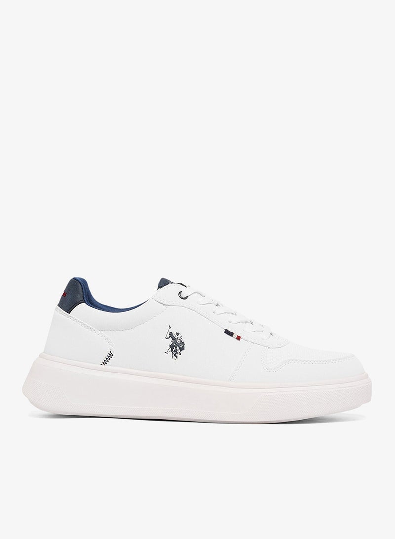 U.S. Polo Assn. Men's White Low-Top Limited Edition Sneakers Shoes - Super Light, A Dream for Every Feet Lover! - Image 1