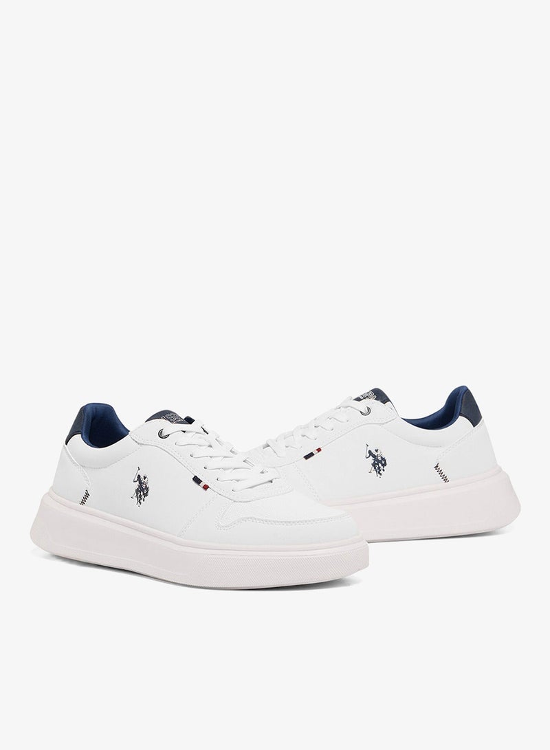 U.S. Polo Assn. Men's White Low-Top Limited Edition Sneakers Shoes - Super Light, A Dream for Every Feet Lover! - Image 3