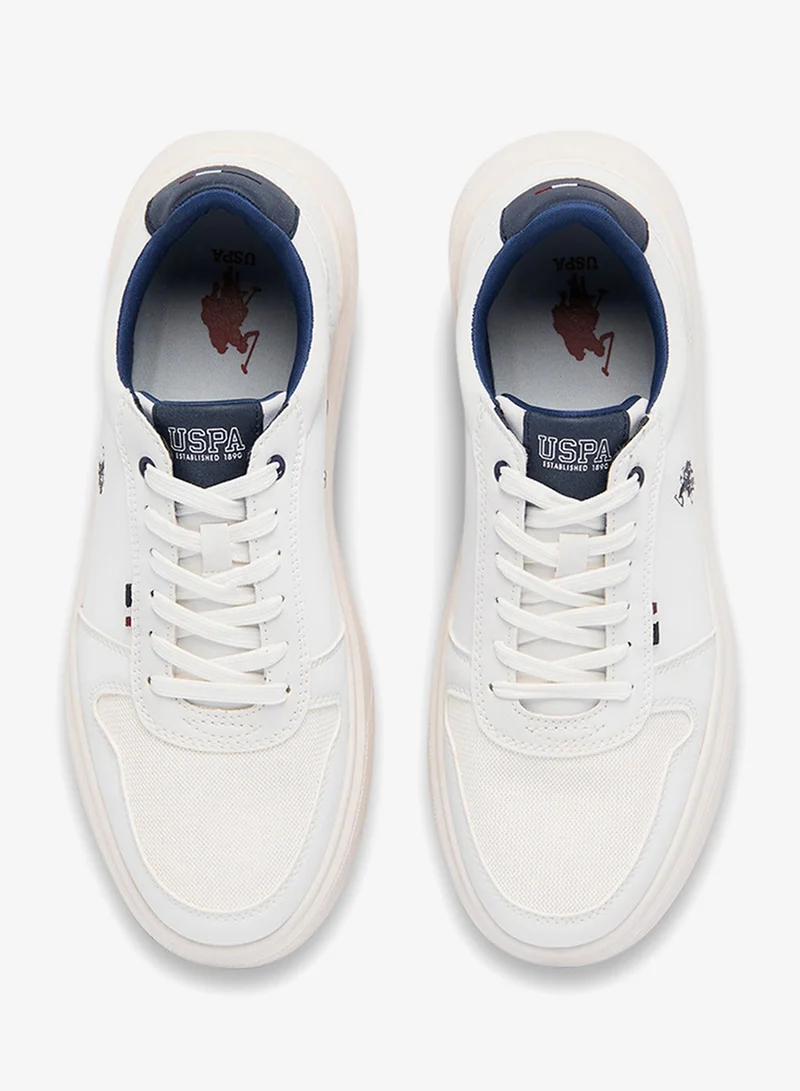 U.S. Polo Assn. Off-White Men's White Low-Top Limited Edition Sneakers Shoes - Super Light, A Dream for Every Feet Lover! for Men | Best Price UAE