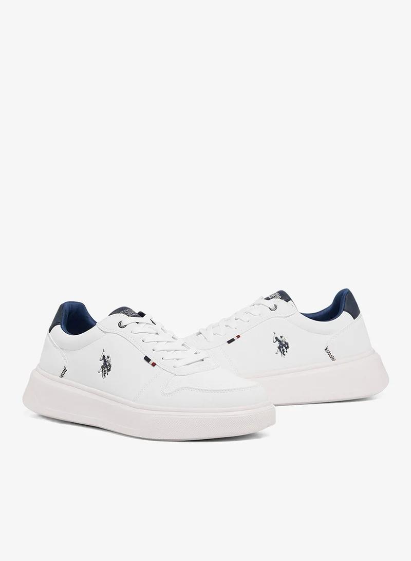 U.S. Polo Assn. Off-White Men's White Low-Top Limited Edition Sneakers Shoes - Super Light, A Dream for Every Feet Lover! for Men | Best Price UAE