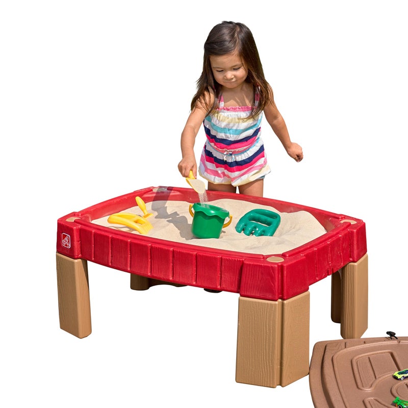 Step2 Naturally Playful Sand Table, Kids Sand Activity Sensory Table, 5 Piece Accessory Kit, Toddler Summer Outdoor Toys, 2+ Years Old - Image 5