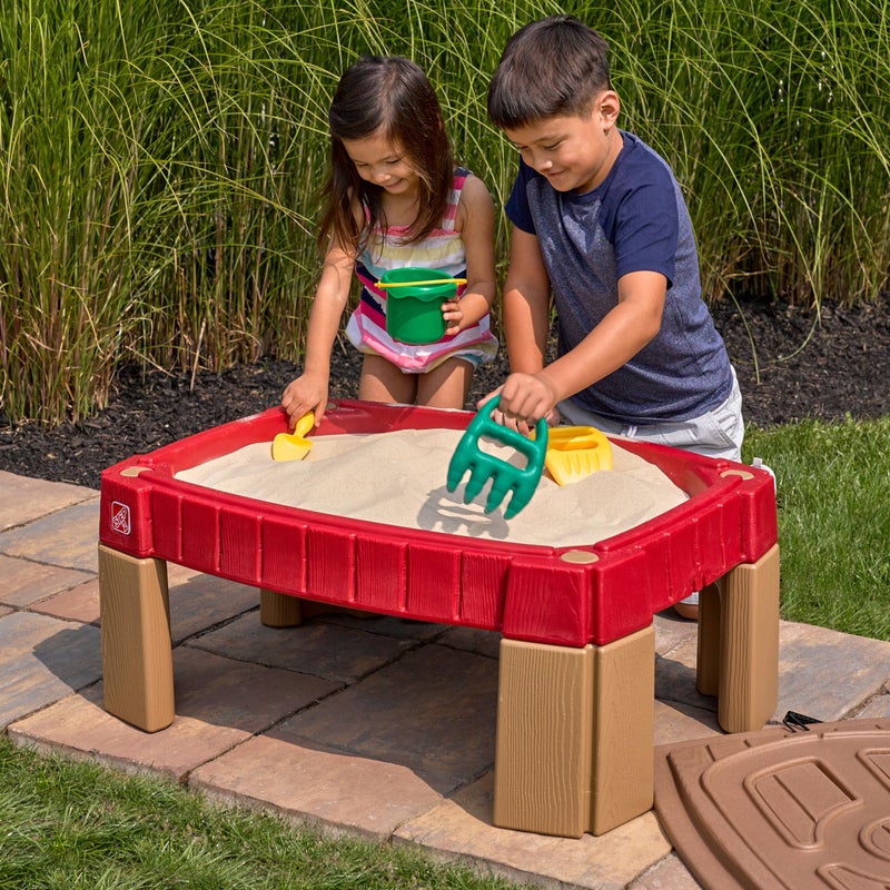 Step2 Naturally Playful Sand Table, Kids Sand Activity Sensory Table, 5 Piece Accessory Kit, Toddler Summer Outdoor Toys, 2+ Years Old - Image 4