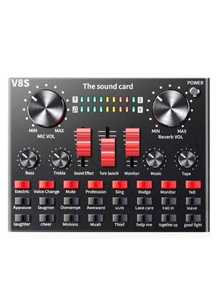 Professional Condenser Microphone With V8S Live Sound Card And Studio Recording Broadcasting Set Black - pzsku/Z30D80864C8DE8074E572Z/45/_/1699085221/4450ba72-ebbe-4be4-ac25-ce92fb7f4192