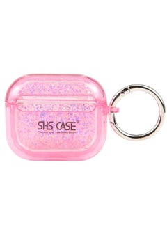 Case Cover For AirPods Pro 2 Flash Diamond Epoxy Bluetooth Earphone Protective Case Pink