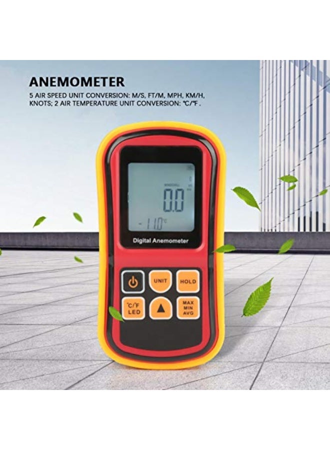 Pro Anemometer, Wind Speed Anemometer Portable Wind Speed Anemometer Handheld Digital Anemometer, for Office Air Condition Car HomeWzsydn - Image 5