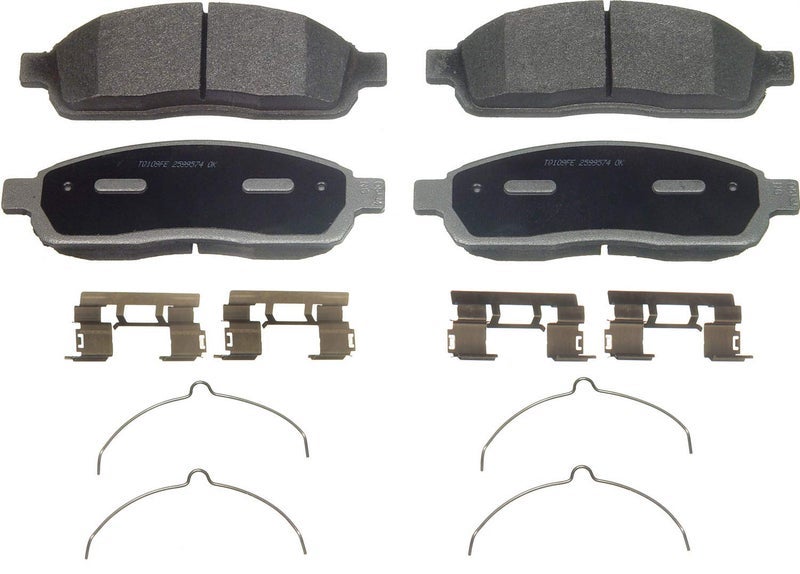 فاجنر مجموعة وسادات فرامل الفرامل المعدنية شبه المعدنية ThermoQuiet MX1083