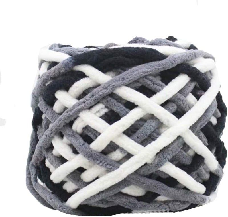 Chunky Yarn, Knit Chenille,500g/1.1lb Blanket,100% Polyester,Arm,DIY Wool,Hand Knitting for Throw Mat Hat Scarf