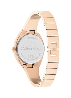 CALVIN KLEIN Women's Analog Round Shape Gold Wrist Watch 25200236 30 Mm  - Image 3