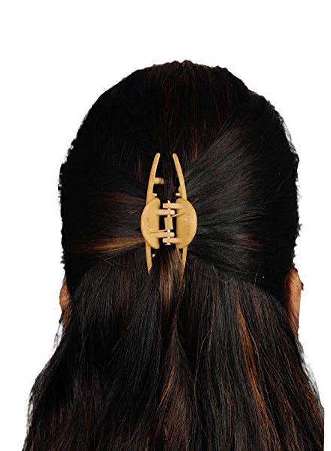 Imioxo Wooden Colour Plastic Hair Clutch/Claws/Clips for Girls and Women. (Pack of 3) - Image 2