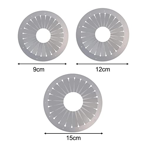 kowaku 3Pcs Badge Button Ornament Ribbon Flower Making Tool Rosette Maker Ribbon Rosette Brooch - Image 2