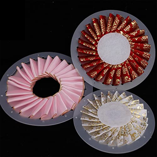 kowaku 3Pcs Badge Button Ornament Ribbon Flower Making Tool Rosette Maker Ribbon Rosette Brooch - Image 3