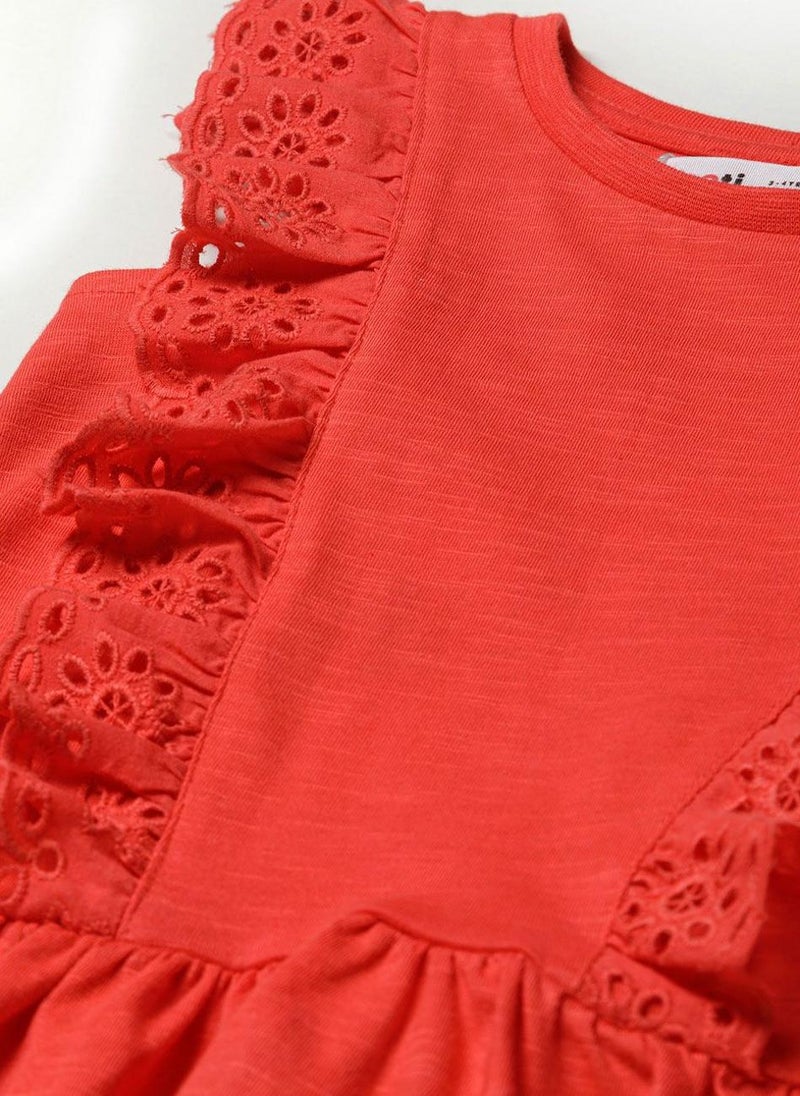 مينوتي فستان مراهقات بدون أكمام بتفاصيل دانتيل - Image 3