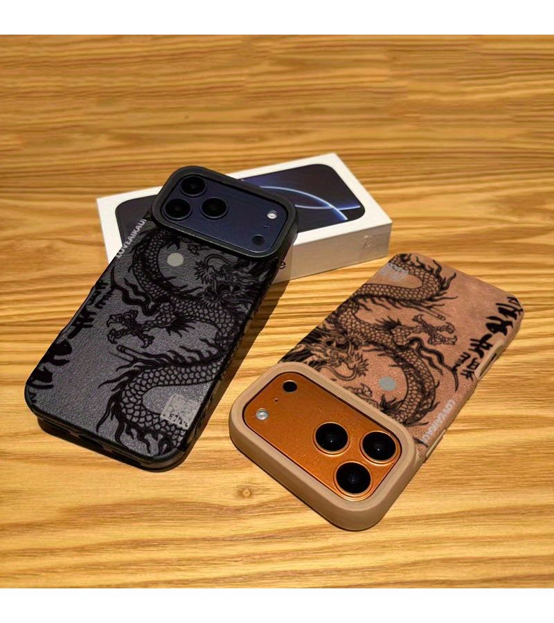 حافظة هاتف جلدية فاخرة بلون بني فاتح مقاومة للصدمات لهاتف iPhone 12 Pro Max - Image 1