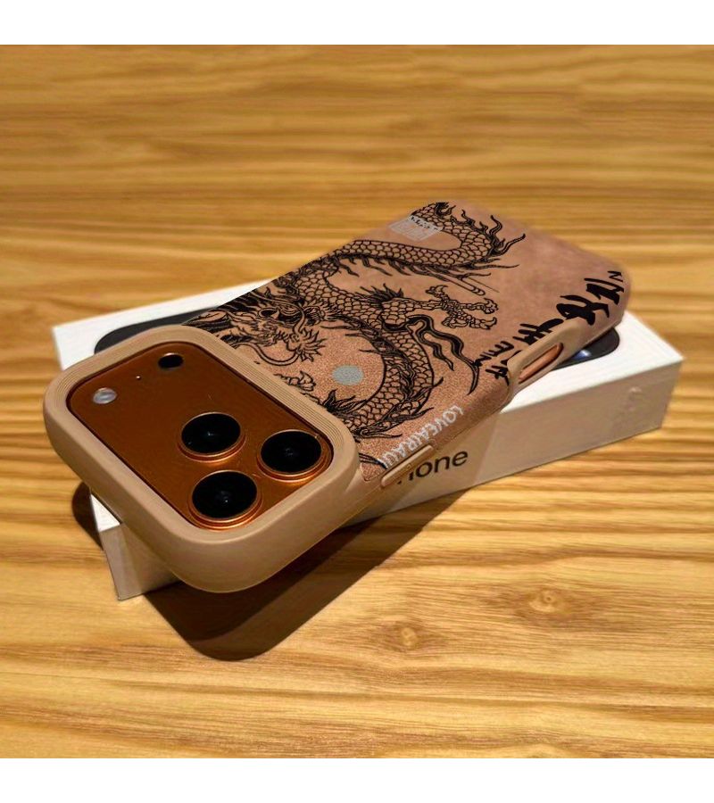 حافظة هاتف جلدية فاخرة بلون بني فاتح مقاومة للصدمات لهاتف iPhone 12 Pro Max - Image 5