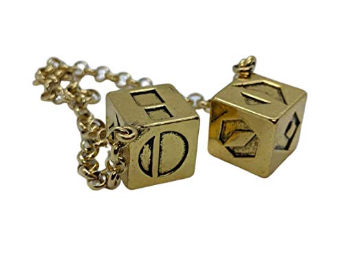Custom 3d Stuff Smugglers Dice Accurate Antique Weathered Gold Plated Solo Dice Large - Image 1