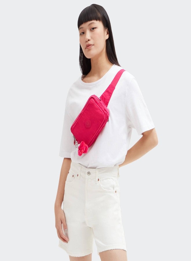 KIPLING KIPLING حقيبة كيبلينج النسائية متعددة الاستخدامات من نوع أبانو، خفيفة الوزن، حقيبة خصر من النايلون قابلة للتعديل مع جيوب متعددة بسحابات - Image 4