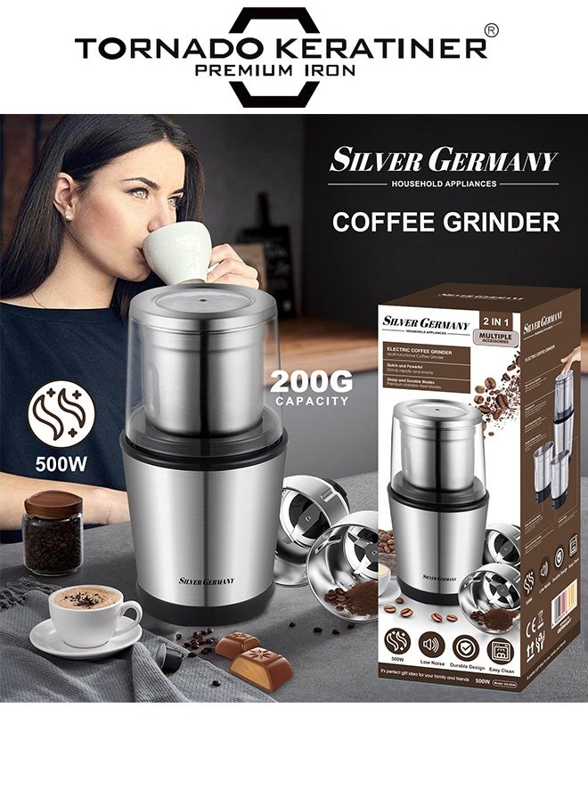 Tornado Keratiner 2 in 1 Electric Coffee Grinder 500W SG-0046  - Image 2