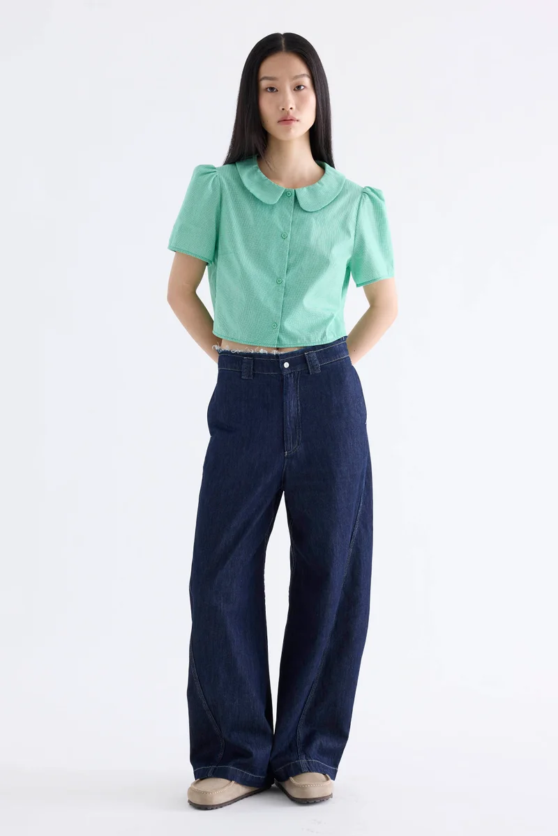 The Editor's Market Marlon Contrast Stitch Jeans