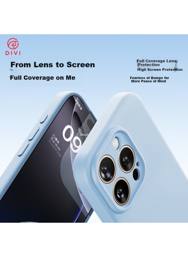 Divi Cloud Sensation Liquid Silicone Case For Apple 16 Pro Max, Iphone 16 Pro Max Full Protection Case Anti-Drop Anti-Scratch Skin-Friendly Unisex Ultra-Thin Soft Shell White - Image 3