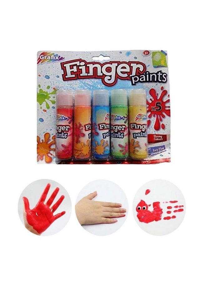 ArtBee ArtBee Finger Paints for Kids, Pack of 5 Colours  - Image 1