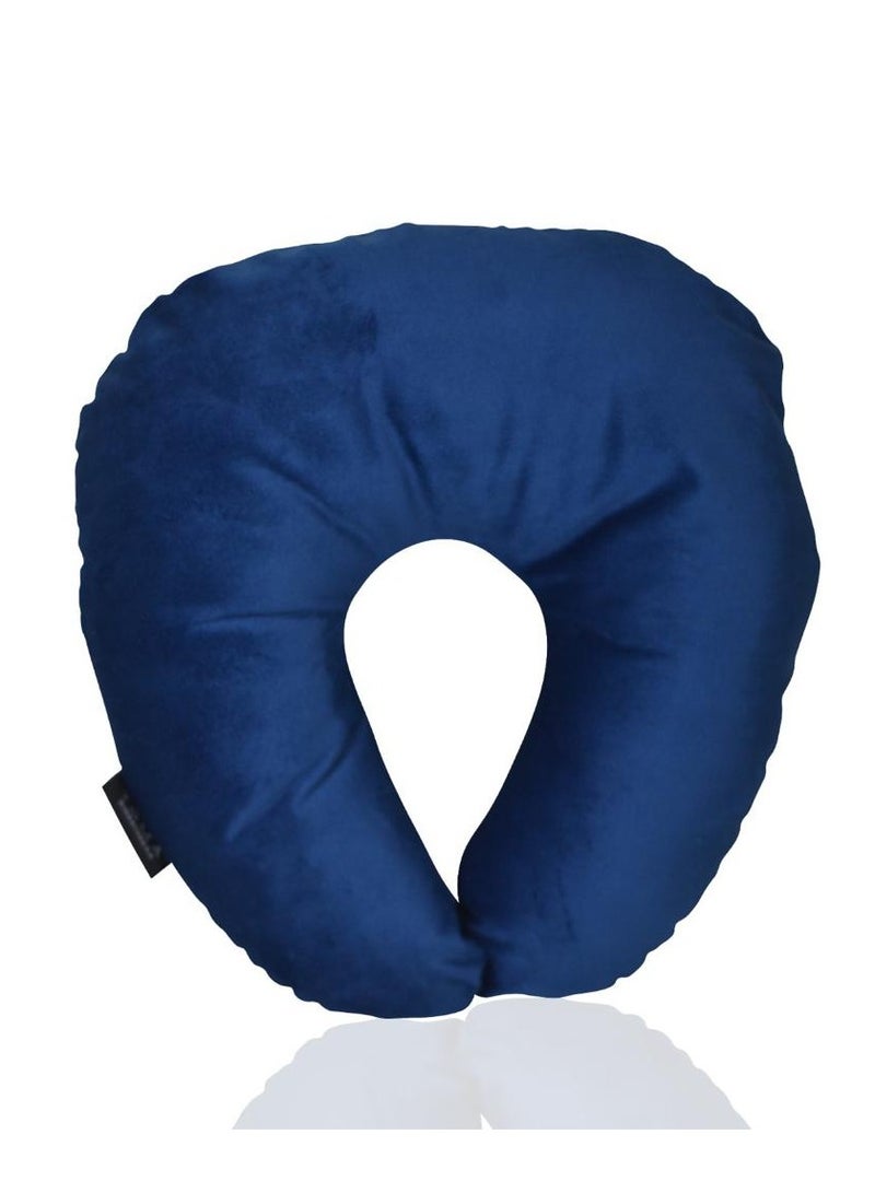 Comfort Travel Neck Pillow –Soft Travel Support Blue