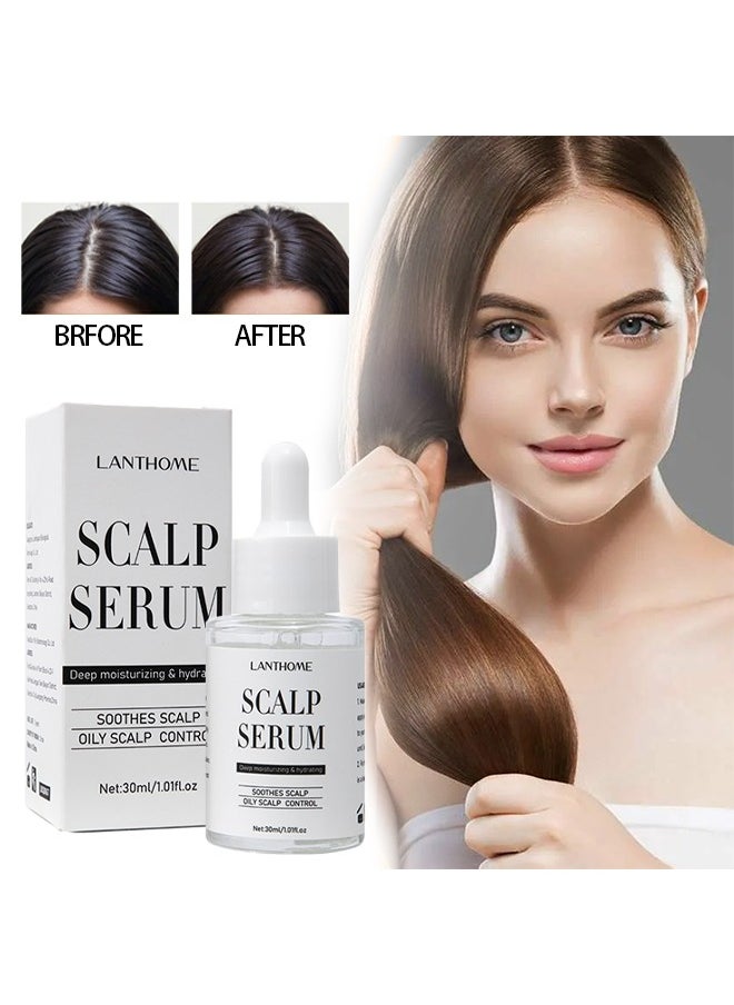 Lanthome Scalp Serum ,for Dry and Itchy Scalp - Promote Scalp Health - Clarifying Scalp Scrub for Healthier and Stronger Hair，Hair Regrowth Serum for Thinning Hair, Hair Loss, Frizzy and Damaged Hair 30ml  - Image 1