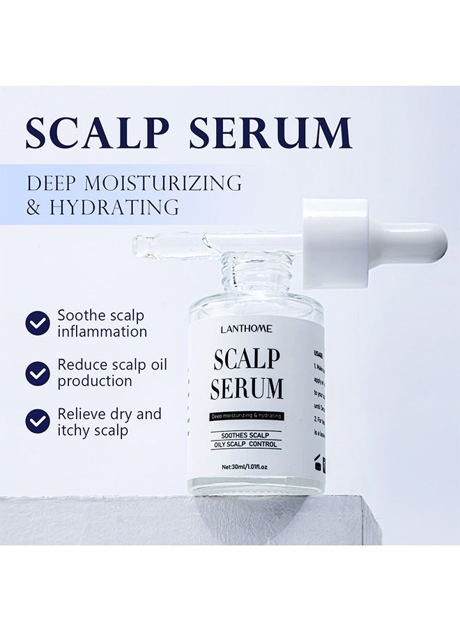 Lanthome Scalp Serum ,for Dry and Itchy Scalp - Promote Scalp Health - Clarifying Scalp Scrub for Healthier and Stronger Hair，Hair Regrowth Serum for Thinning Hair, Hair Loss, Frizzy and Damaged Hair 30ml  - Image 2