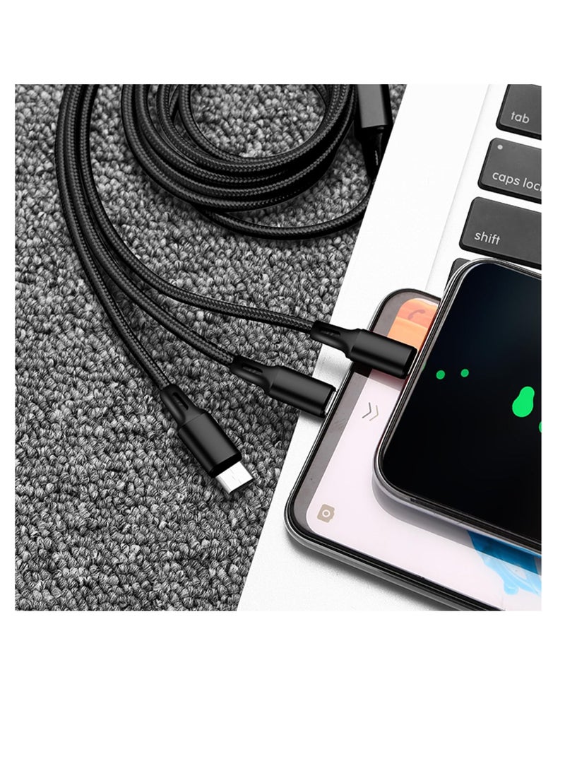 Terabyte 3-in-1 100W Fast Charging Cable Type-C, Lighting, Micro Charging & Data Transfer Cable with USB-C - Image 2