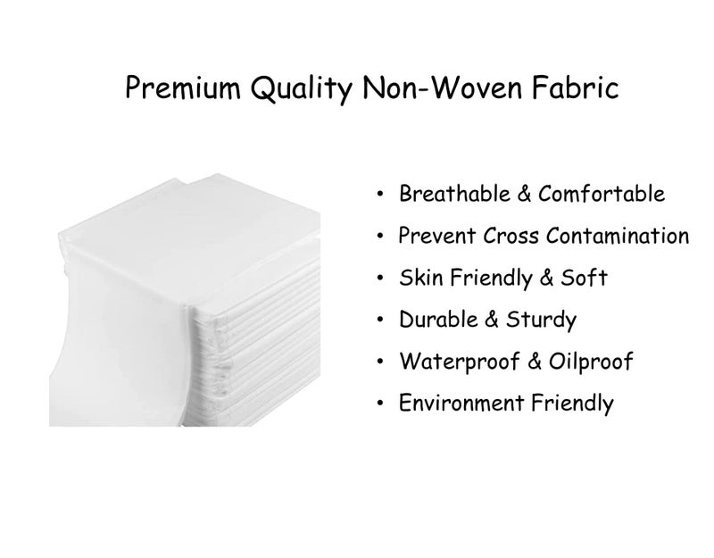 gypsy inc Gypsy 40 Pcs NonWoven Disposable Bedsheet 32x72 Inch–White|Massage Table Sheet Protector|Salon,Spa,Parlour,Tattoo, Elderly Care,Patients,Clinics,Travel|Thick Breathable,Waterproof & Oilproof Bed Cover - Image 3