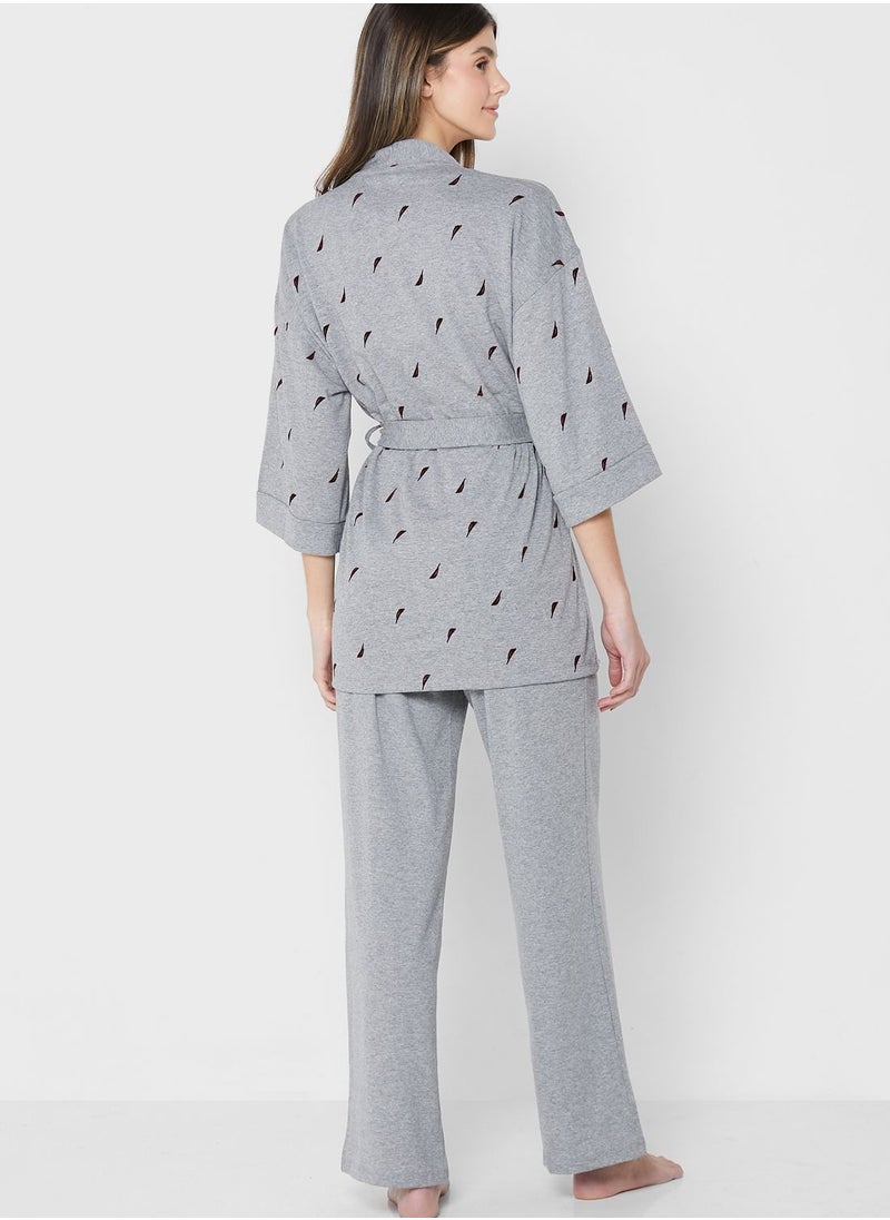 NAUTICA - 3 Piece Knitted Pyjama Set - Image 1