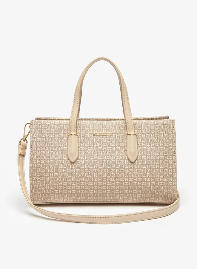 Flora Bella By Shoexpress Women Solid Tote Bag with Detachable Strap and Top Handles