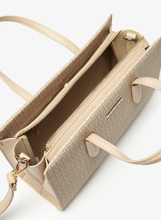 Flora Bella By Shoexpress Women Solid Tote Bag with Detachable Strap and Top Handles