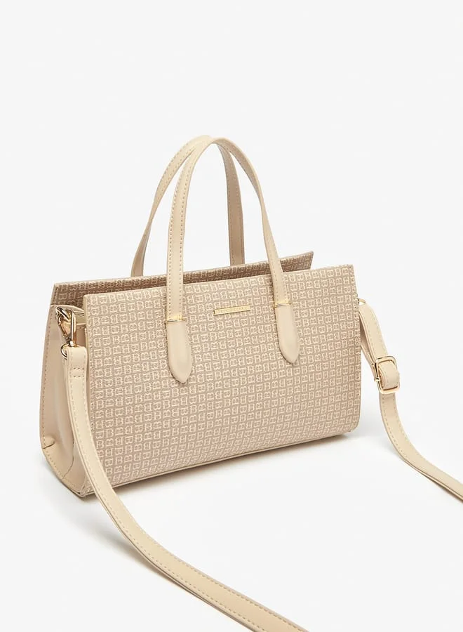 Flora Bella By Shoexpress Women Solid Tote Bag with Detachable Strap and Top Handles