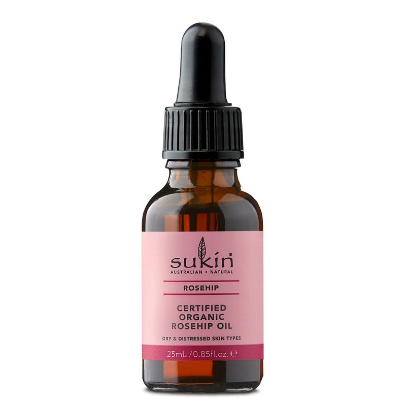 Sukin Certified Organic Rosehip Oil, 0.85 fl oz - Image 1