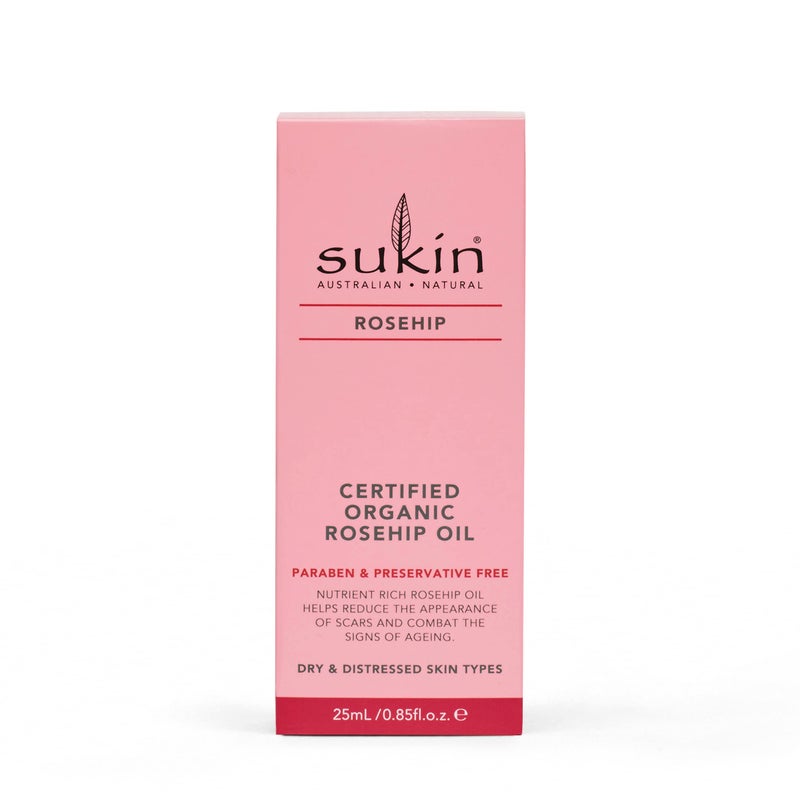 Sukin Certified Organic Rosehip Oil, 0.85 fl oz - Image 2